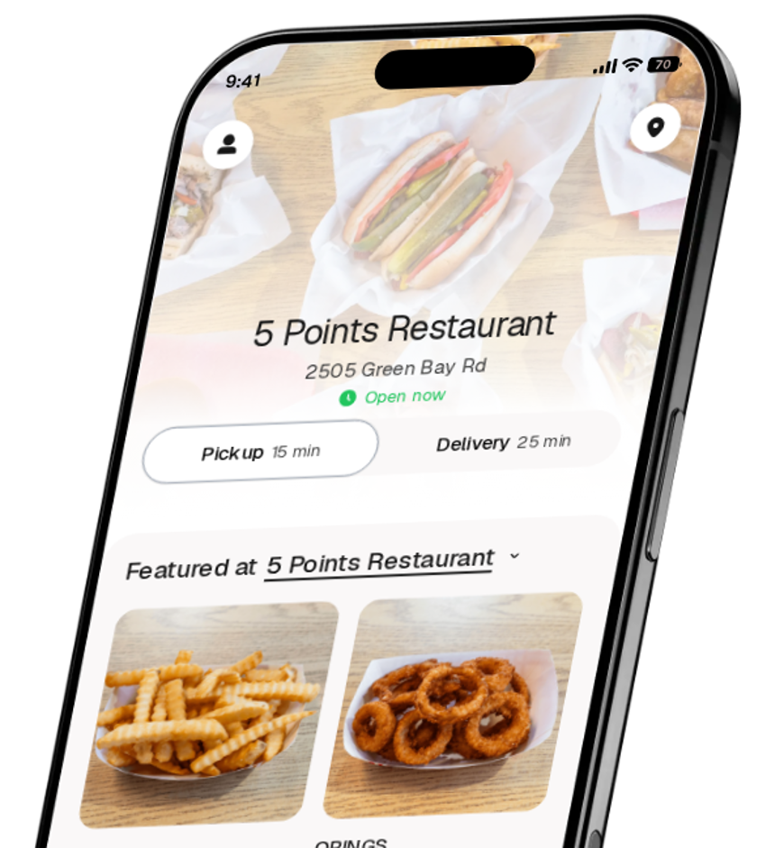5 Points Restaurant app preview