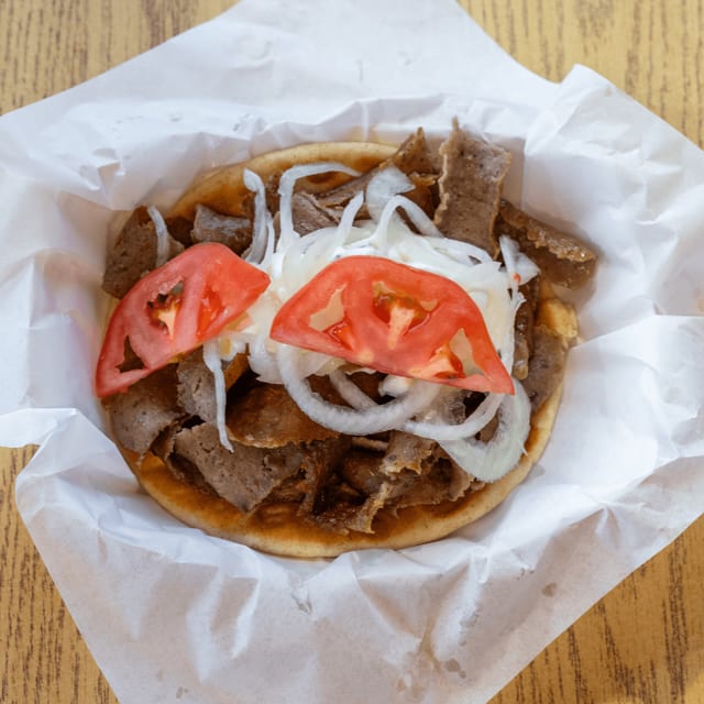 Gyro Sandwich Meal.