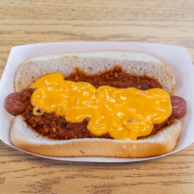 Chili Cheese Dog.